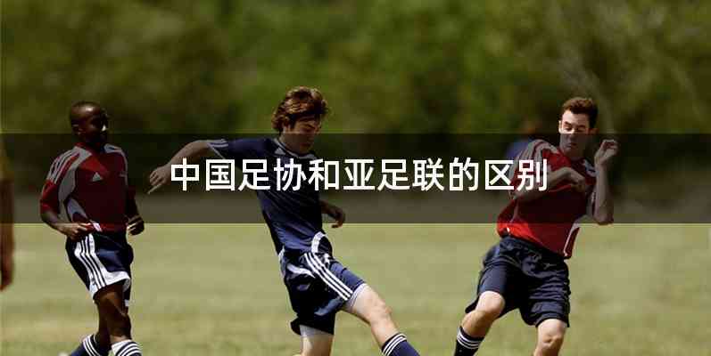 中国足协和亚足联的区别