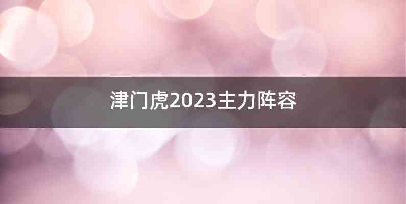 津门虎2023主力阵容