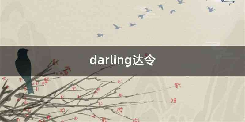 darling达令